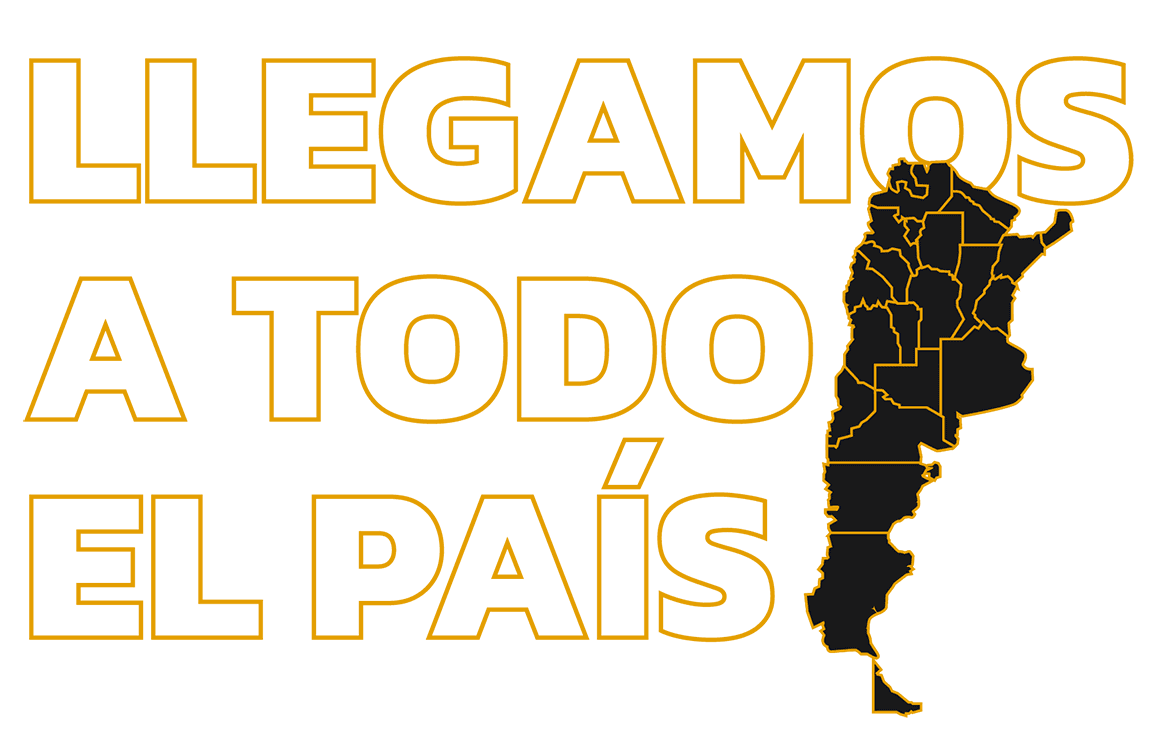llegamos a todo el pais. ilustración de provincias argentinas
