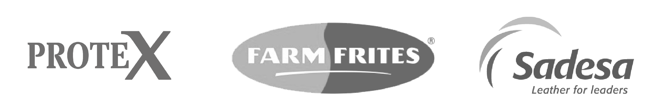 logos clientes Protex, FarmFrites, Sadesa